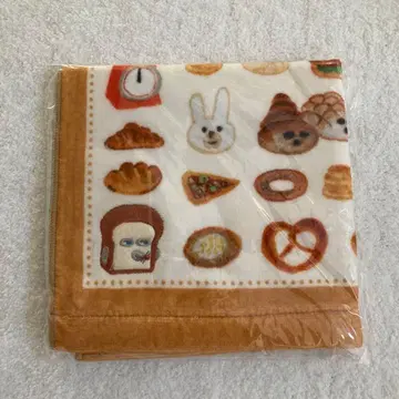 빵도둑 아플리케 포함 핸드 타월