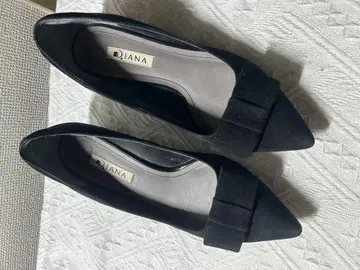 DIANA 블랙 스틸레토 펌프스 24cm