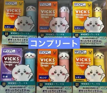 VICKS 비 메디케이티드 드롭스 치이카와 (먼작귀) 6종 세트