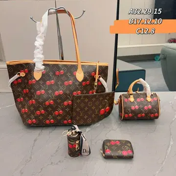 체리 패턴 숄더백 S18