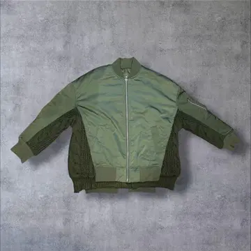 [ 새상품급 ] 안티카 tree cafe 니트 도킹 MA-1