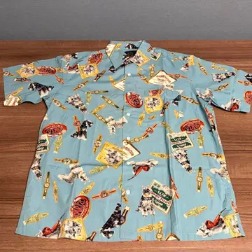 칼 헬무트 셔츠 강아지 패턴 요크셔 테리어