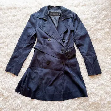 MICHEL KLEIN 트렌치코트(38) 네이비 아우터 긴팔