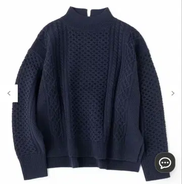 완판템 [ UNFILO ] 아란 패턴 니트 네이비 M