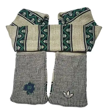 노트르담 대학 x Adidas 니트 머플러 포켓 부착