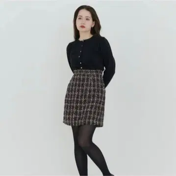 tina jojun 스팽글 트위드 미니 스커트