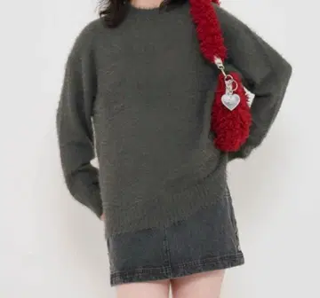 tina jojun 샤기 니트 그레이