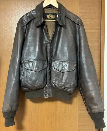 SCHOTT A-2 플라이트 자켓 40 a2 가죽 USA 레어