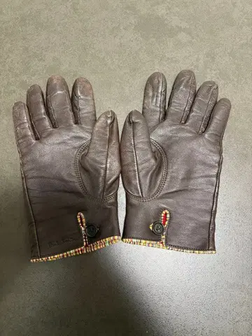 폴스미스 paul smith 가죽 장갑 브라운 갈색 가죽 24cm