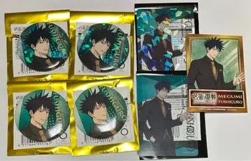 주술회전 애니메이션 5주년 마루이 후시구로 메구미 캔뱃지 카드 특전 세트