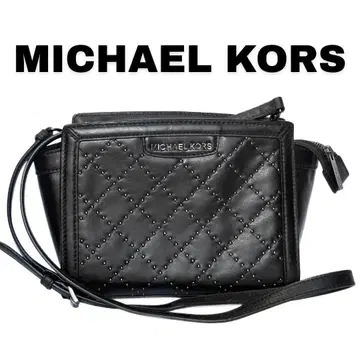 MICHAEL KORS 셀마 숄더백 스터드 가죽 블랙