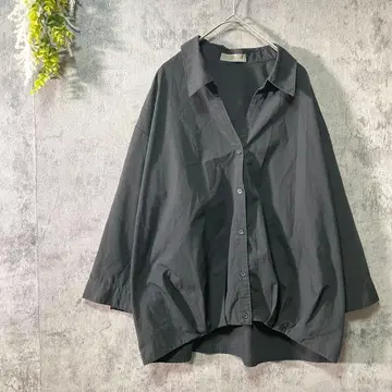 블루스 라이브 7부 소매 셔츠 튜닉 드롭 숄더 루즈핏 4L