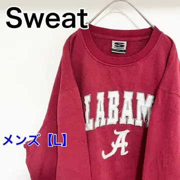 YBL21 [US 수입] ALABAMA 맨투맨 [남성용 L] 긴팔 빨간색