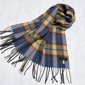 새상품급 레리안 캐시미어 100% 머플러 체크