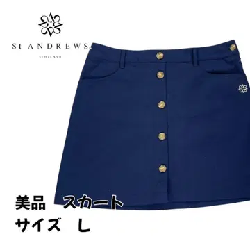 [새상품급] ST ANDREWS 세인트 앤드류스 스커트 네이비 L 사이즈