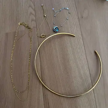 골드 초커 목걸이