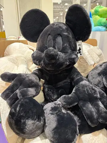 코스트코 블랙 미키 봉제 인형 빅 담요 100cm