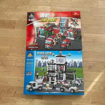 KAZI 블록 세트 소방 경찰 레고 호환