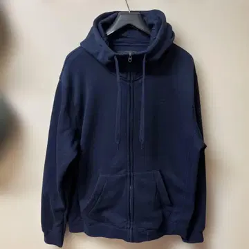 지스타로우 네이비 XL 풀 지퍼 후드티 속기모