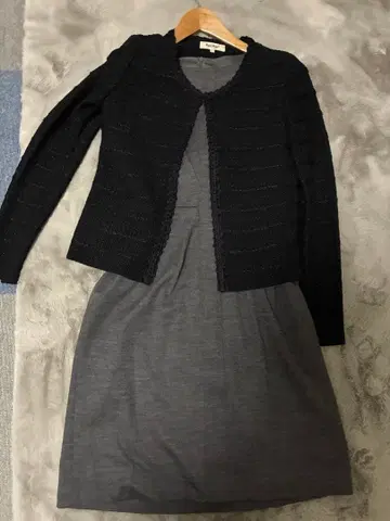 Pall Stuart 스커트 수트 사이즈 6 블랙 그레이