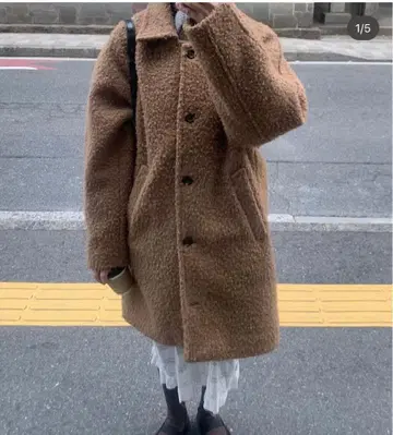 nugu plain 브라운 아우터