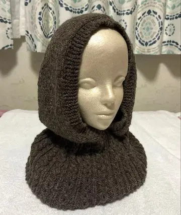 핸드메이드 후드 부착 넥워머 발라클라바