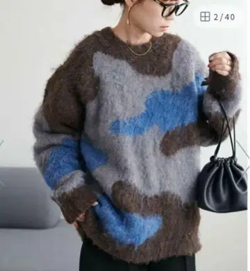 [ 새상품급 ] DISCOAT 디스코트 카모플라쥬 패턴 니트