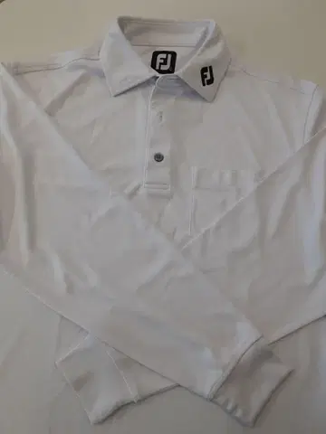 FJ 긴팔 피케 셔츠 L 사이즈 화이트