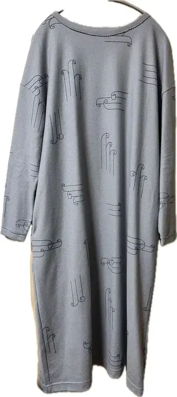 미나 페르호넨 그레이 긴팔 롱 원피스 40