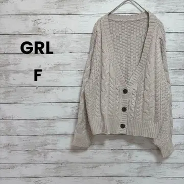 [ GRL ] 그레일 가디건 니트 ( F ) 숏 기장 빅 루즈