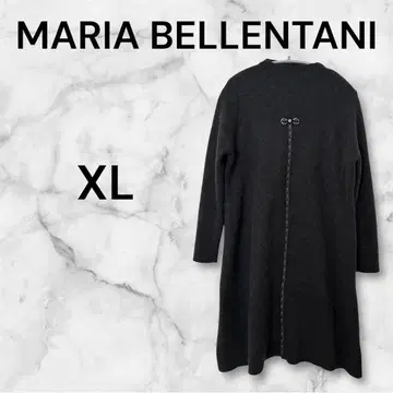 마리아 베렌타니 긴팔 그레이 튜닉 니트 스웨터