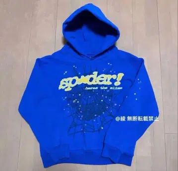 sp5der 스파이더 후드티 파랑 s 정품 레어
