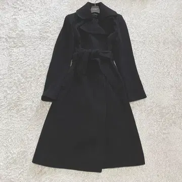 로렌 랄프 로렌 가운 코트 롱 캐시미어 울 리본 벨트