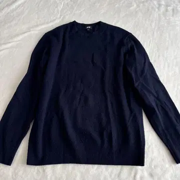 UNIQLO 캐시미어 크루넥 스웨터 네이비 남성용