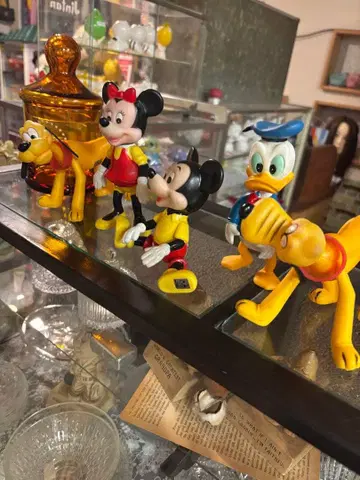 디즈니 미키 미니 도날드 플루토 마우스 빈티지 피규어 당시 물품