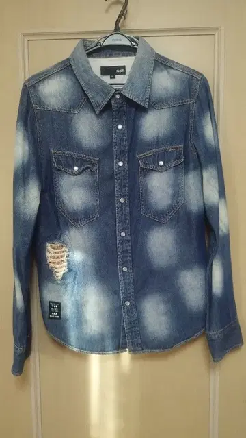 RUBIK 데님 셔츠 M 데미지 가공 CAVARIA CIVARIZE