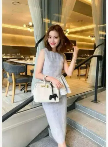 최단 당일 익명 배송 셰리에 sheller 트위드 프릴 상의 트위드