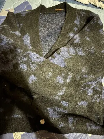 ADRER 부클레 샤기 니트 리버서블 가디건