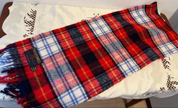 TWEEDMILL 체크 무늬 머플러 울 소재