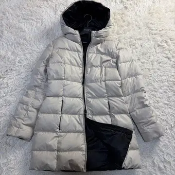 맥스앤코 XL 롱 코트 42 그레이 계열 후드 부착