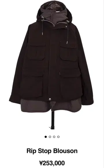 sacai 25aw rip stop blouson 사이즈 3 블랙 새상품