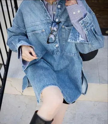 SLOBE IENA LE DENIM 필드 오버 튜닉