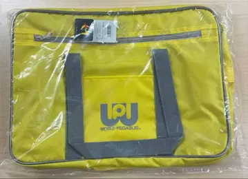 와펜 스쿨백 옐로우 컬러