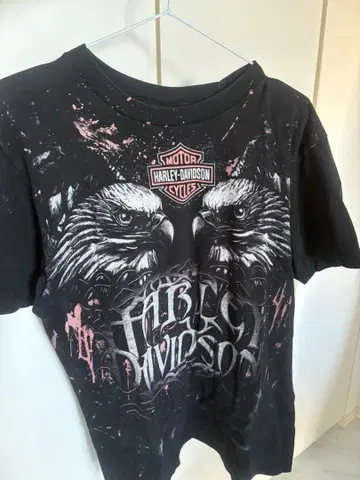 Harley-Davidson 이글 프린트 T셔츠