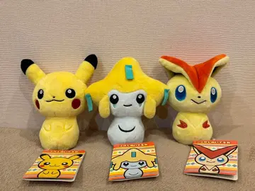 코케시 봉제 인형 피카츄 빅티니 지라치 세트