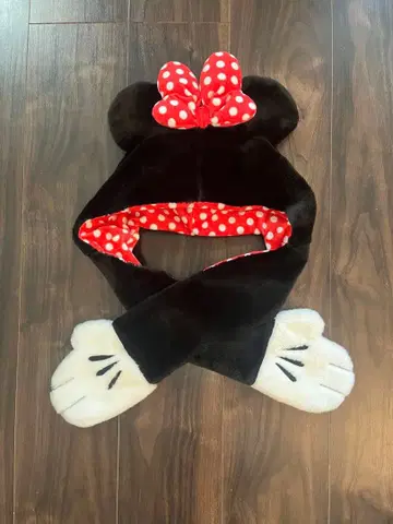 미니 마우스 플리스 모자