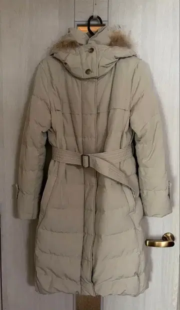 PLST 플라스테 다운 코트 4(11호) 후드 부착 롱 코트