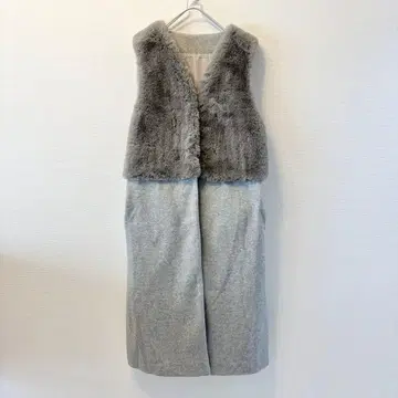 Vicca 베스트 퍼 롱 그레이 38