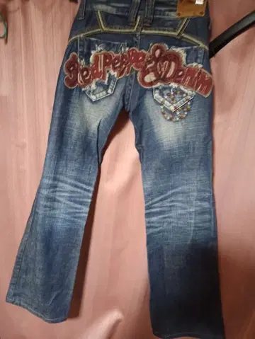 RED Pepper 레드페퍼 자수 데님 플레어 팬츠