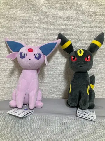 포켓몬 모후굿토 봉제 인형 이브이 프렌즈 ~에브이 블래키~ 총 2체